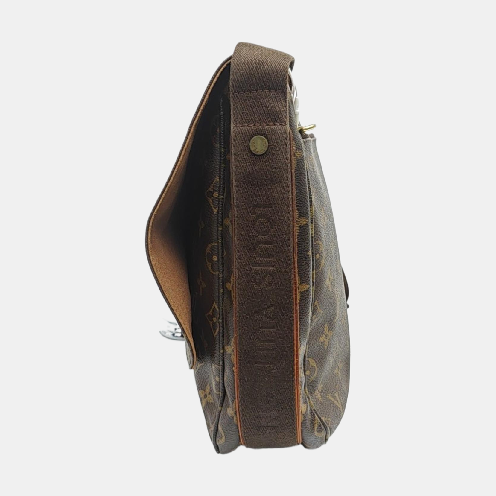 VINTAGE BEAUBOURG MM Monogram Coated Canvas Brown