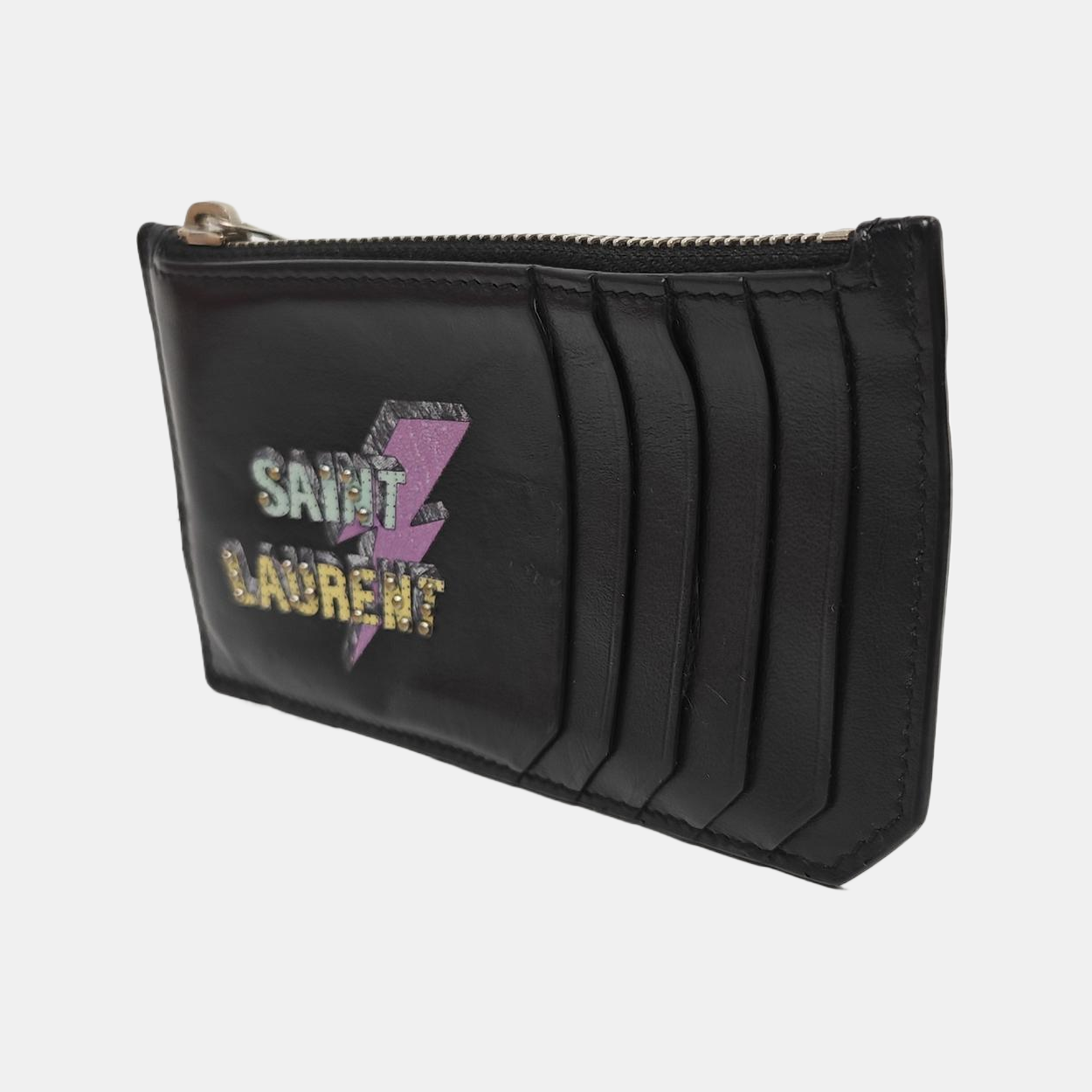 Calfskin Card Holder Black
