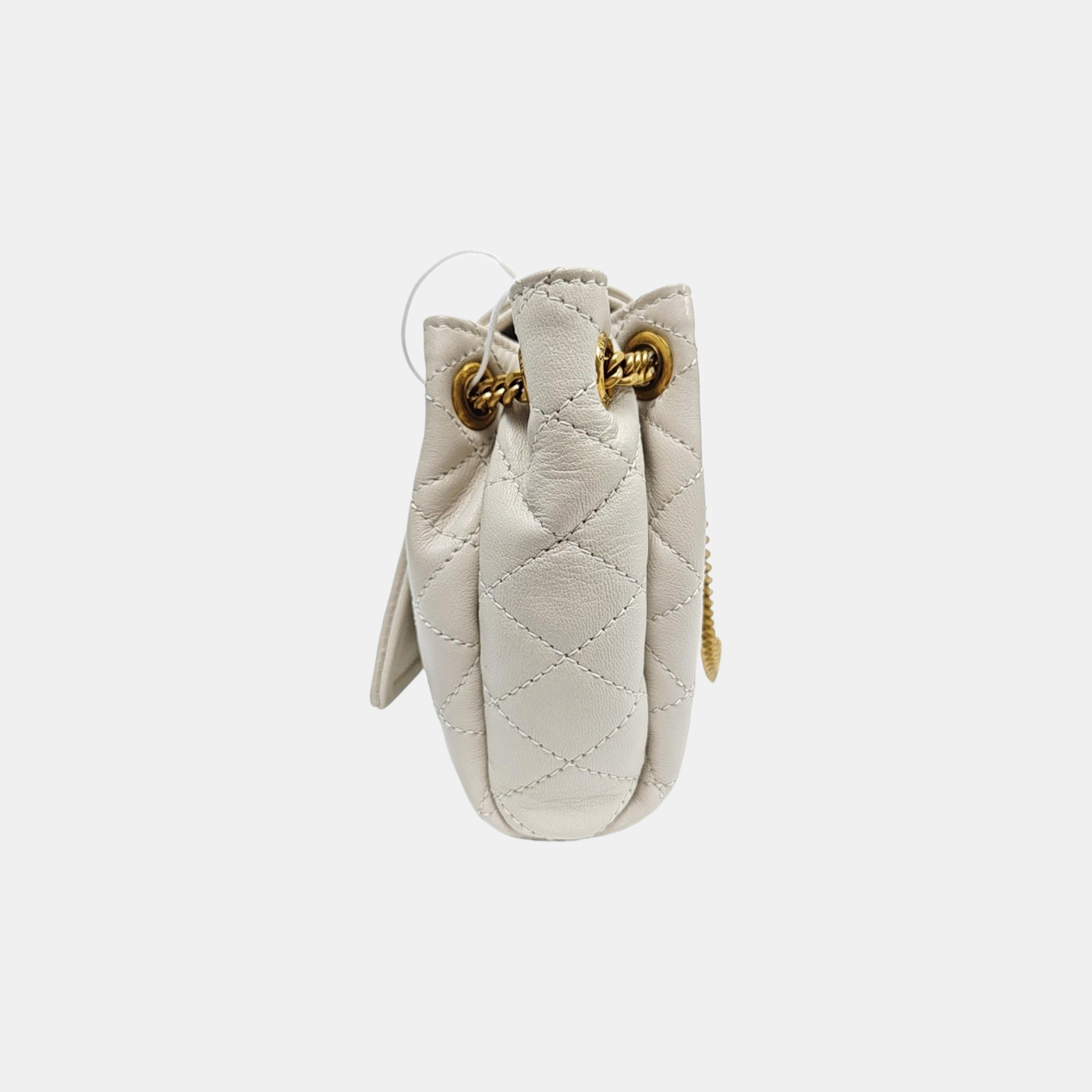 NOLITA Mini Quilted Lambskin White