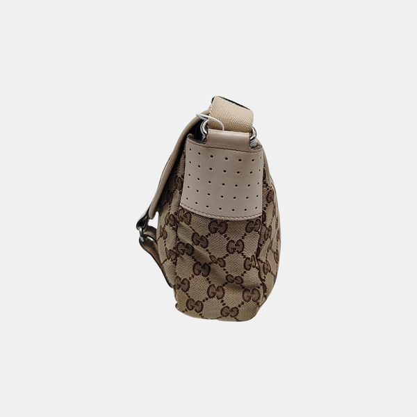Monogram Canvas Shoulder Bag Black