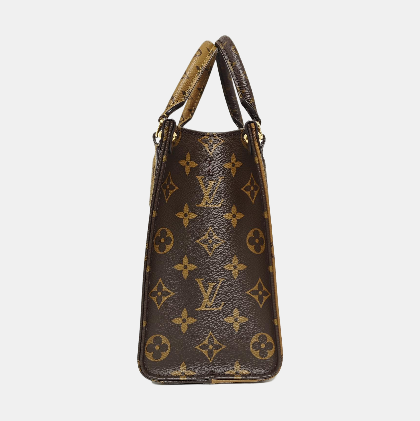 ONTHEGO PM Monogram Coated Canvas Brown