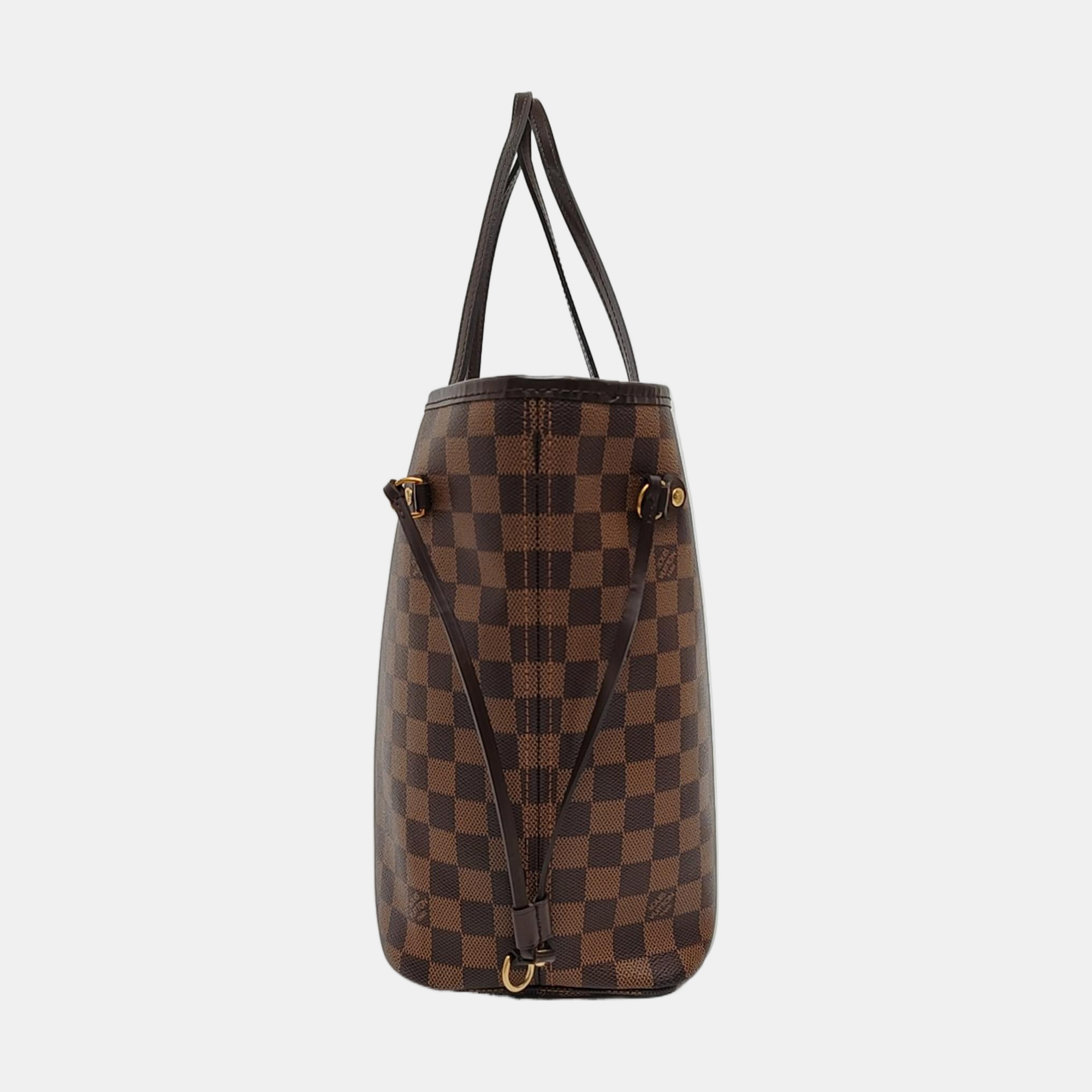 NEVERFULL MM Damier Ebene Coated Canvas Brown