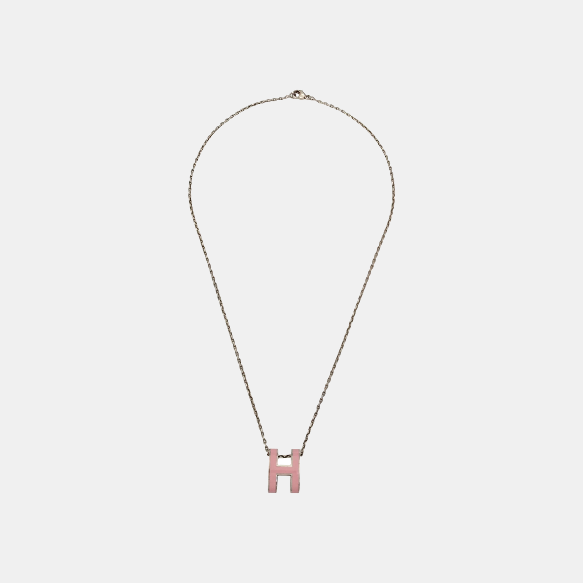 Pop H Metal Silver Necklace
