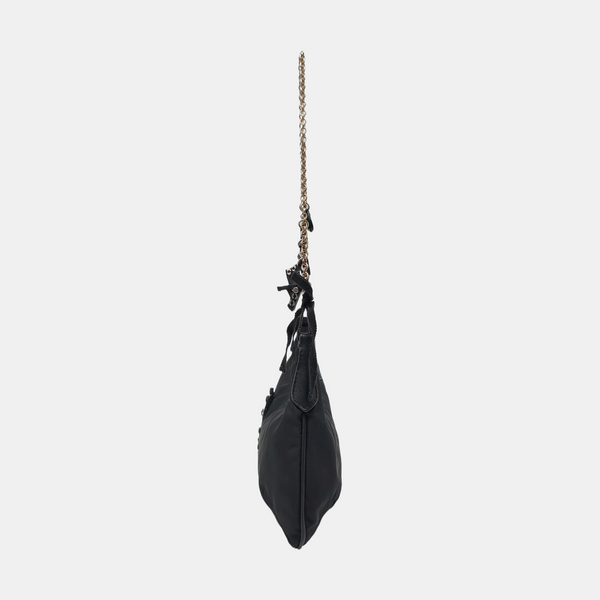 Nylon Shoulder Bag Black
