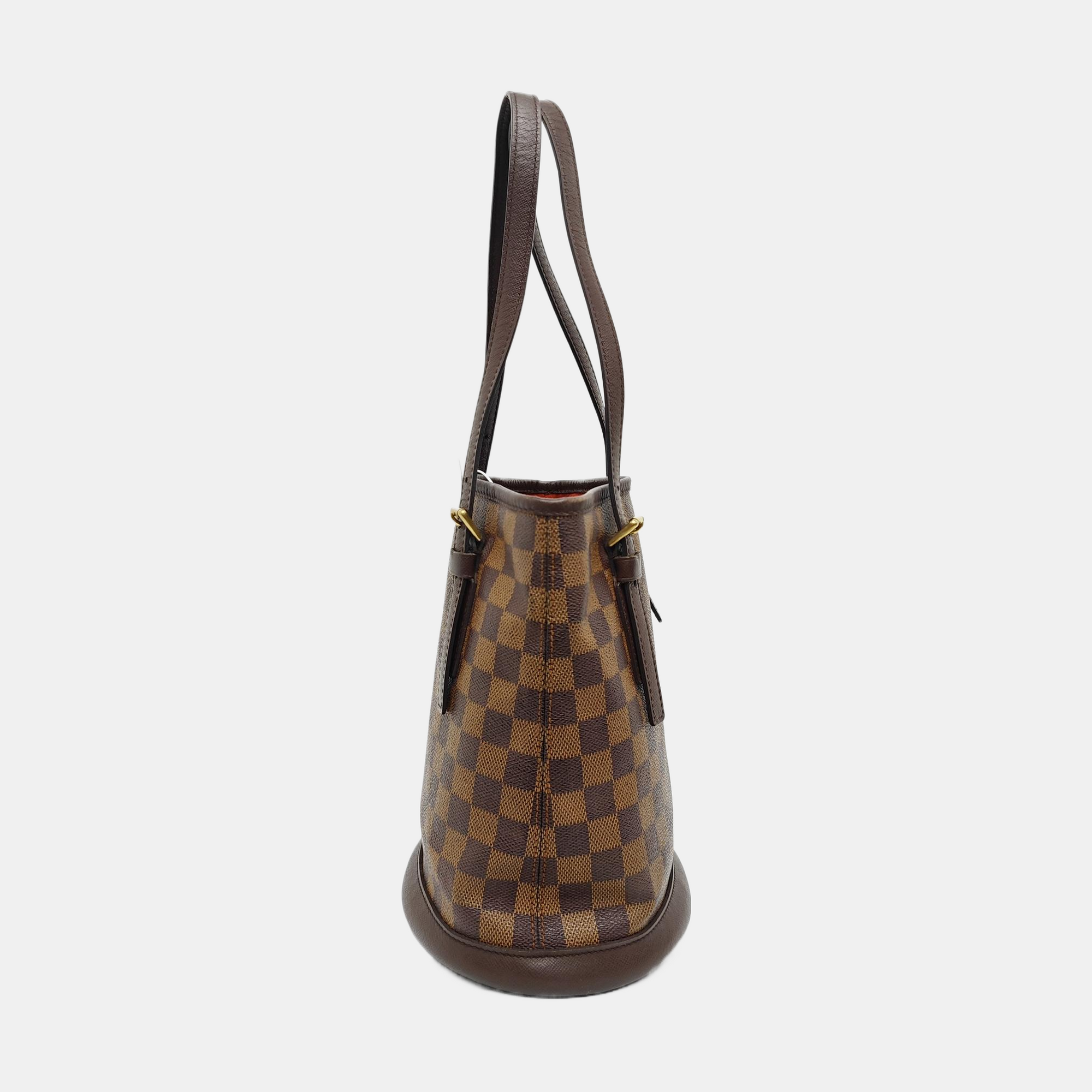 BUCKET PM Damier Ebene Coated Canvas Brown