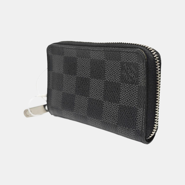 Damier Graphite Coated Canvas Card Holder Gray