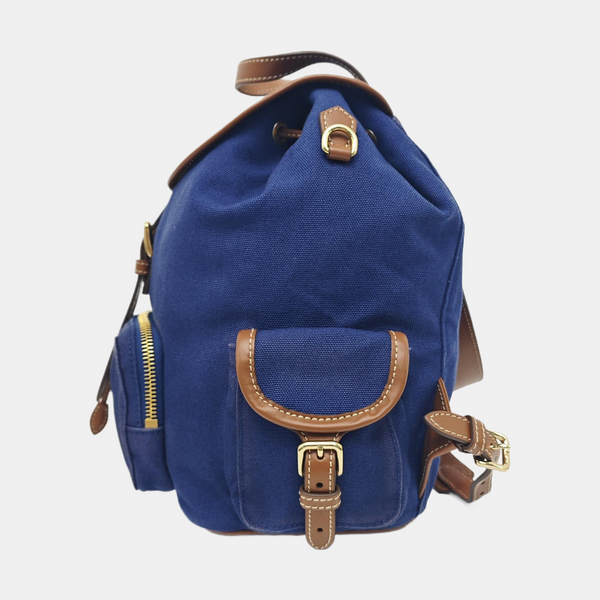 Fabric Backpack Blue