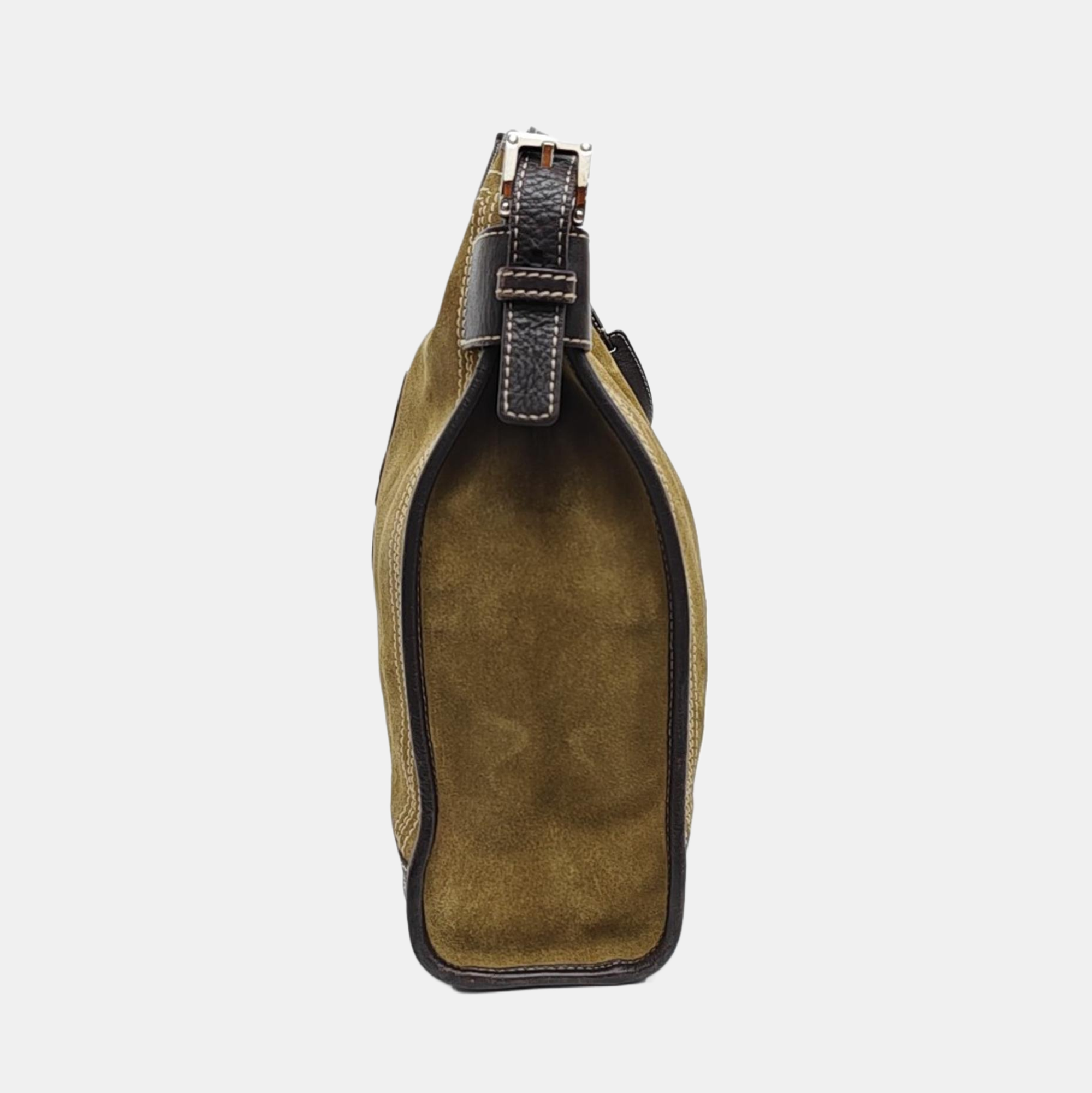 Suede Shoulder Bag Green