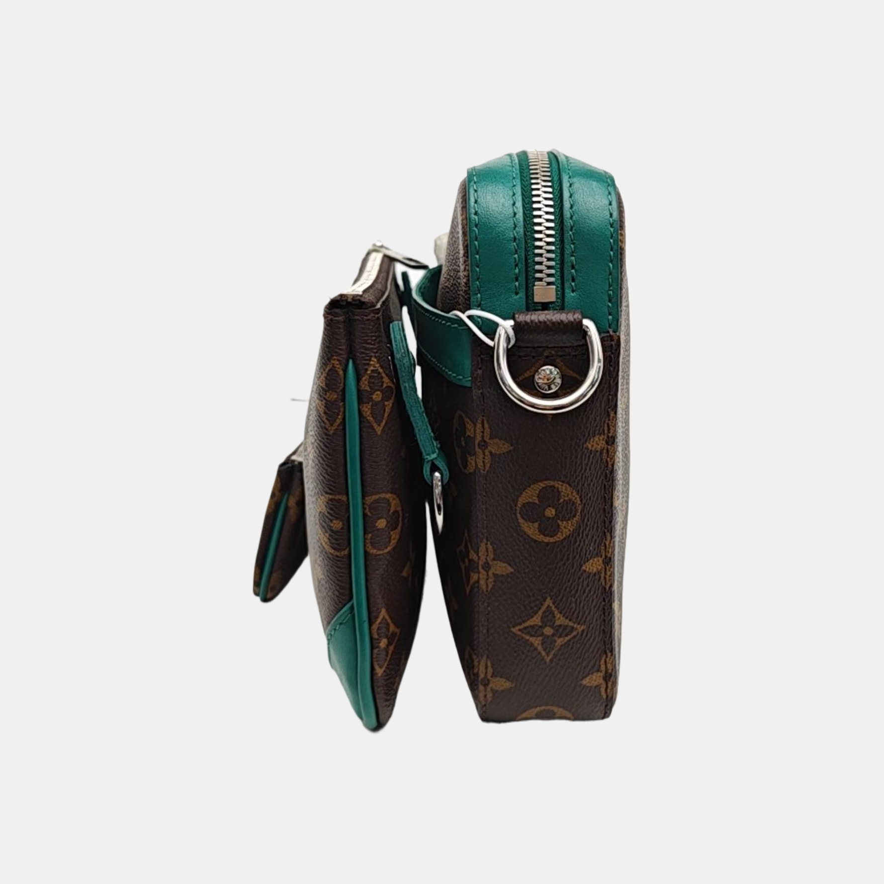 TRIO Monogram Coated Canvas Brown