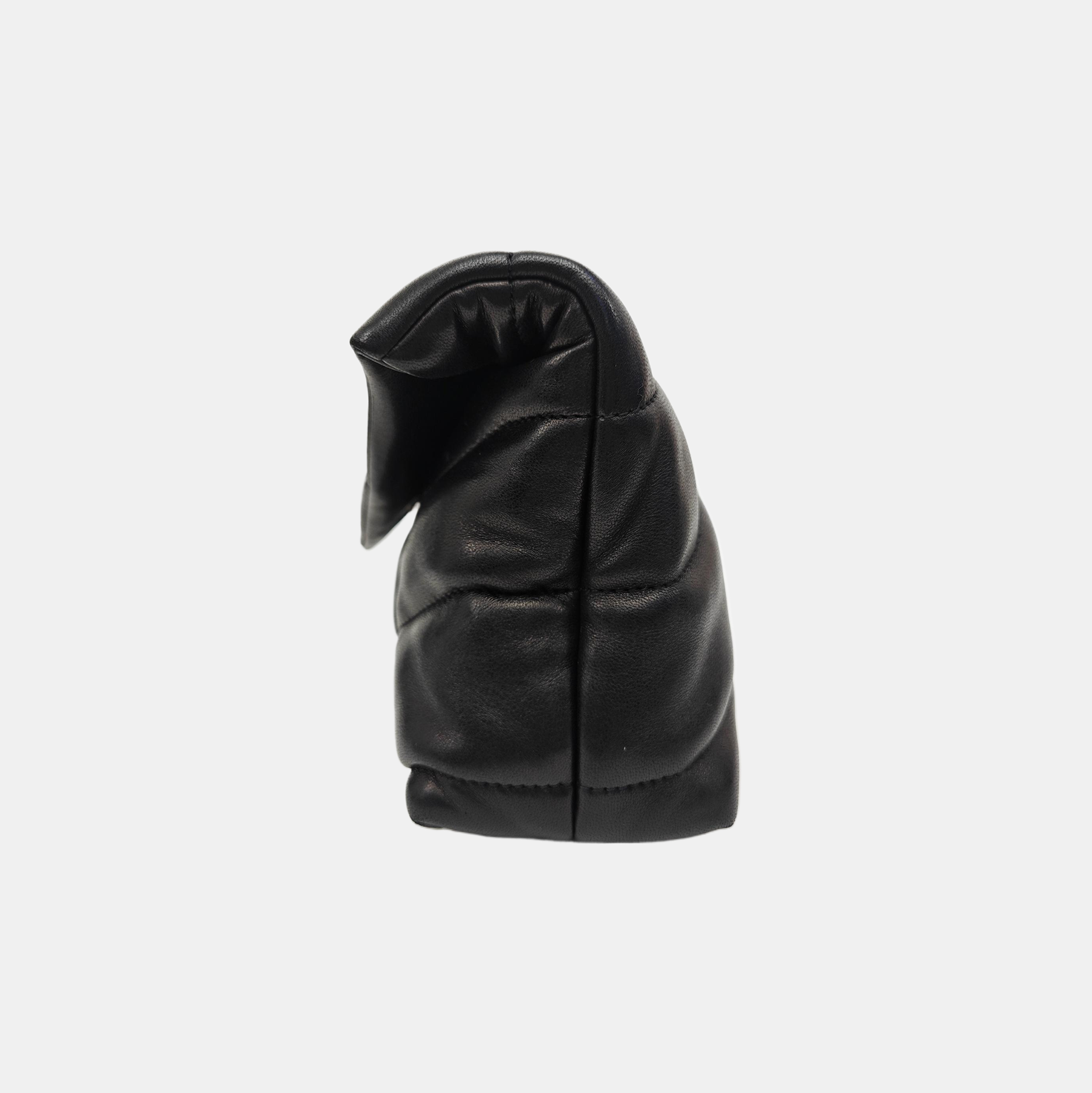 PUFFER Mini Chevron Lambskin Black