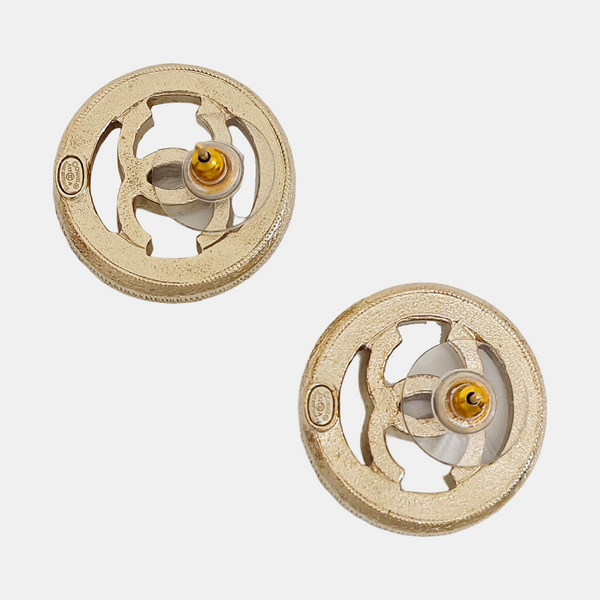 Metal Gold Stud Earrings