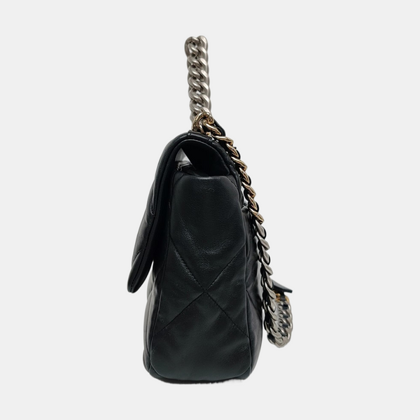 CHANEL 19 Large Quilted Lambskin Black