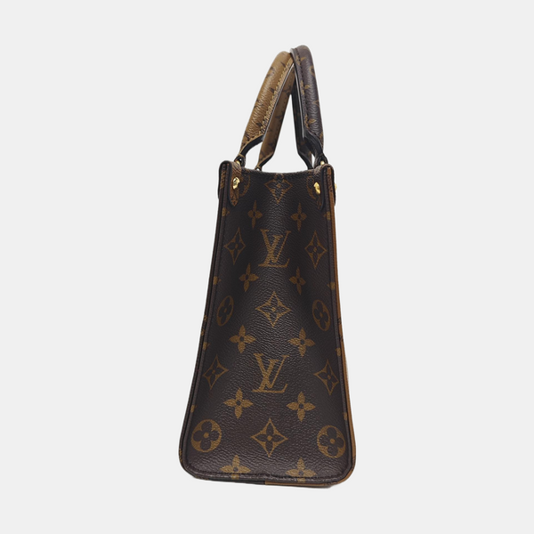 ONTHEGO PM Monogram Coated Canvas Brown