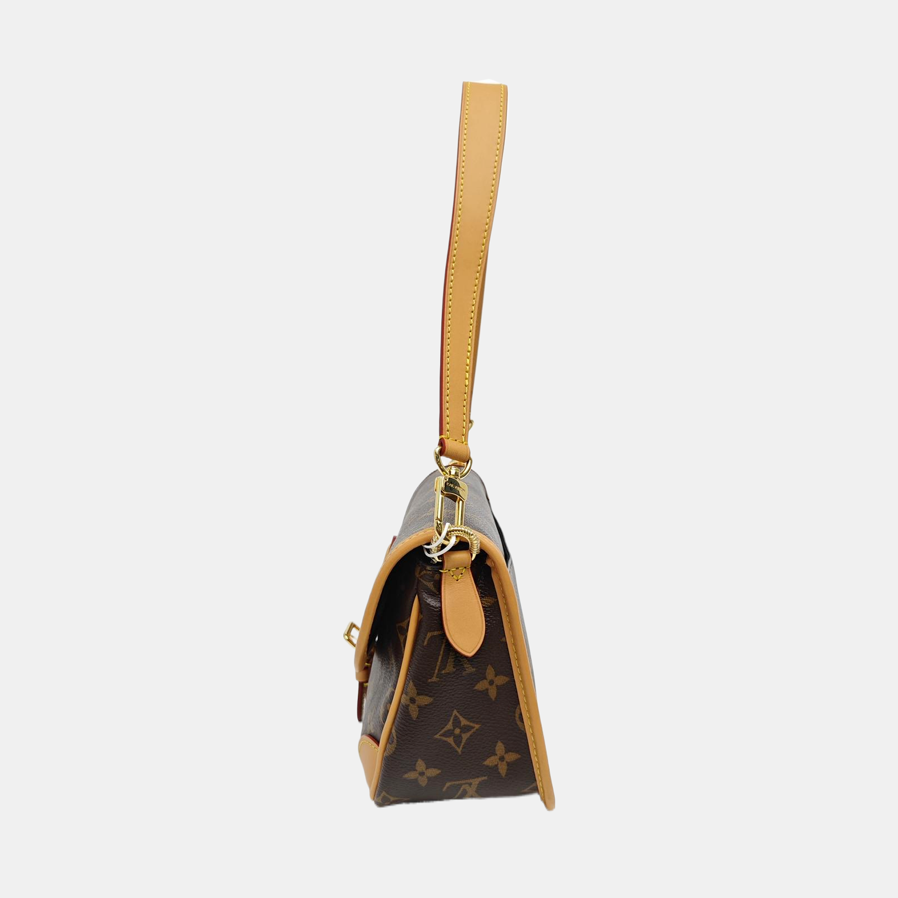 DIANE Monogram Coated Canvas Brown
