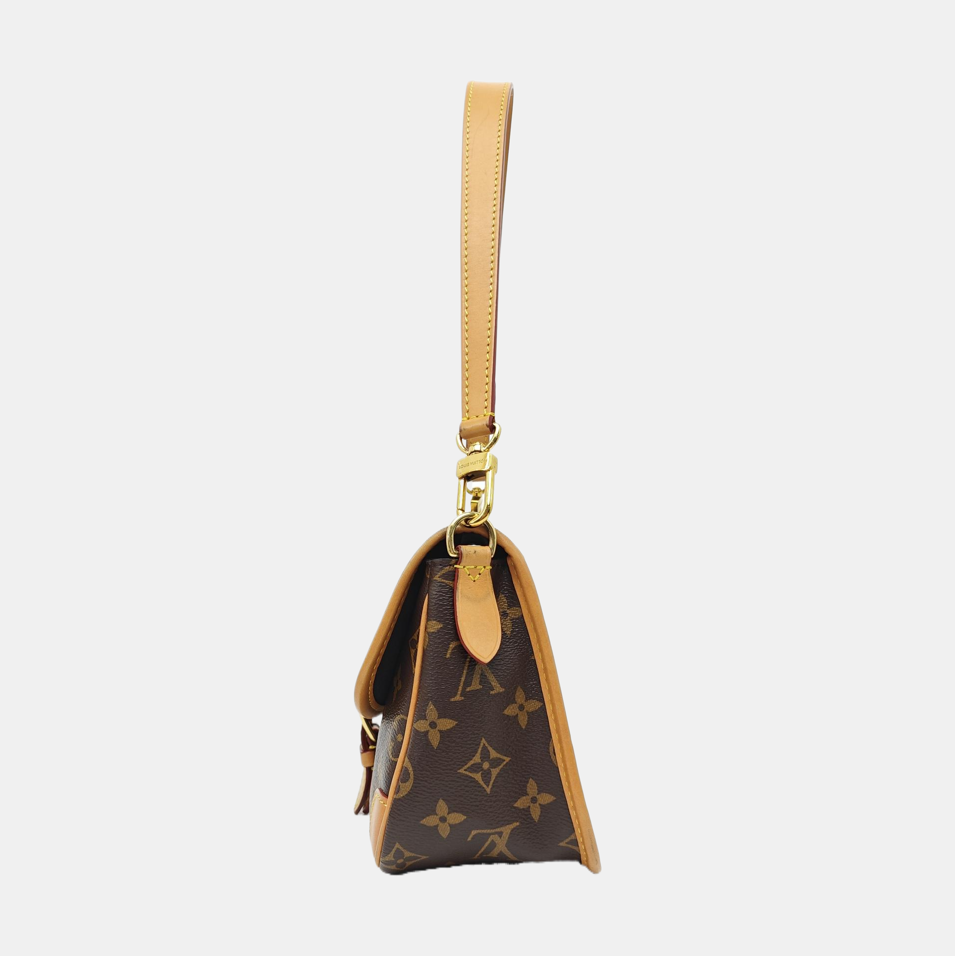 DIANE Monogram Coated Canvas Brown