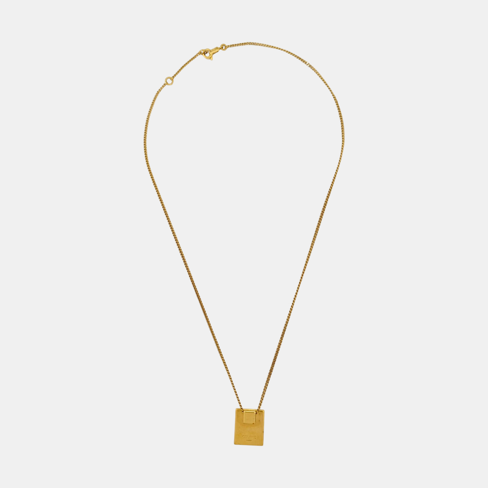 ALPHABET Brass Gold Necklace
