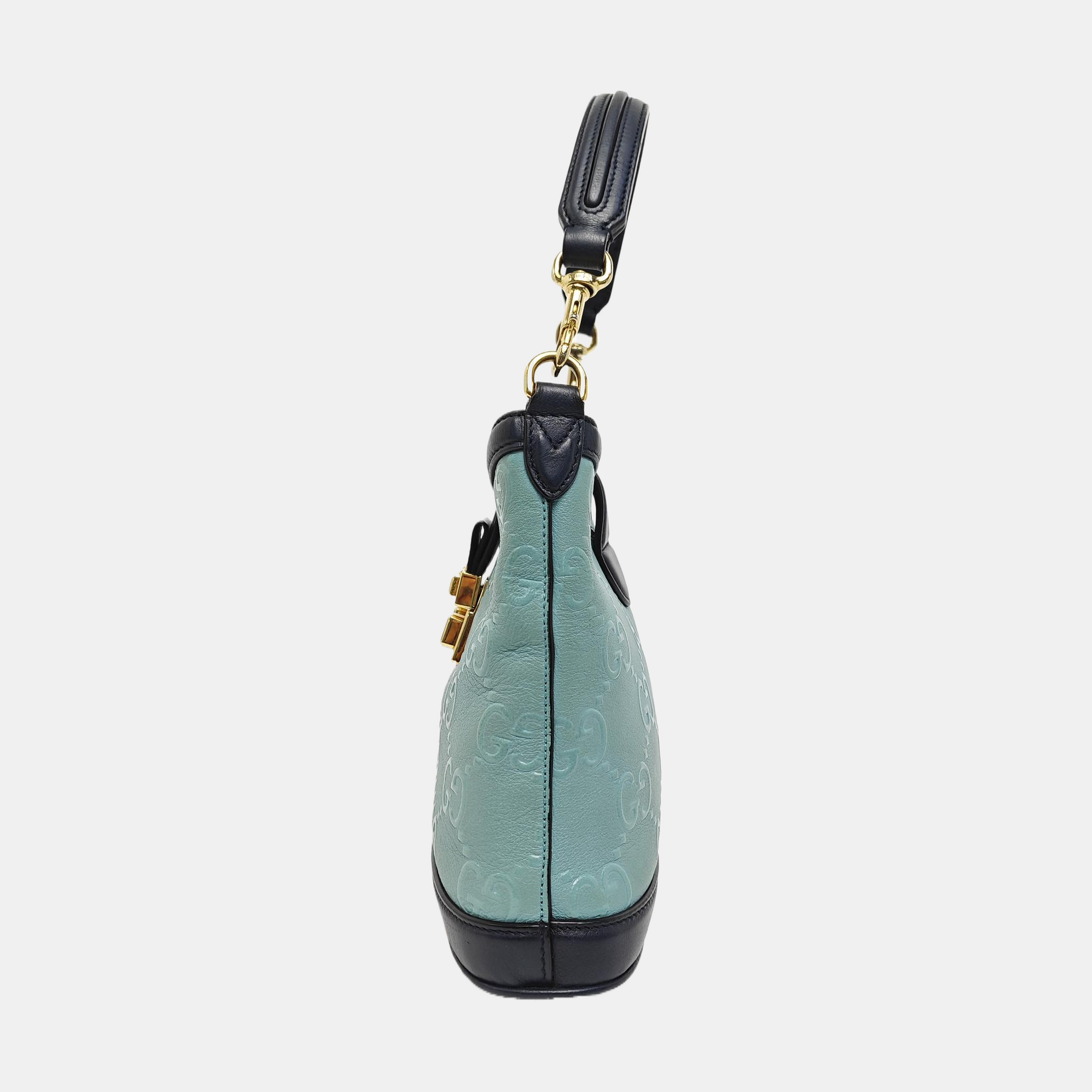 Calfskin Bucket Bag Small Blue