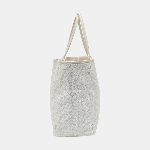 Authenticated pre-owned  Saint Louis PM Coated Canvas White - Tote Bag at Looply