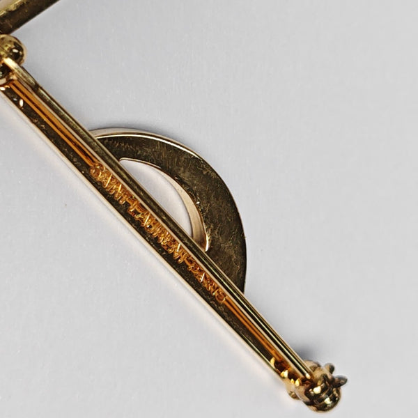 Metal Gold Brooch