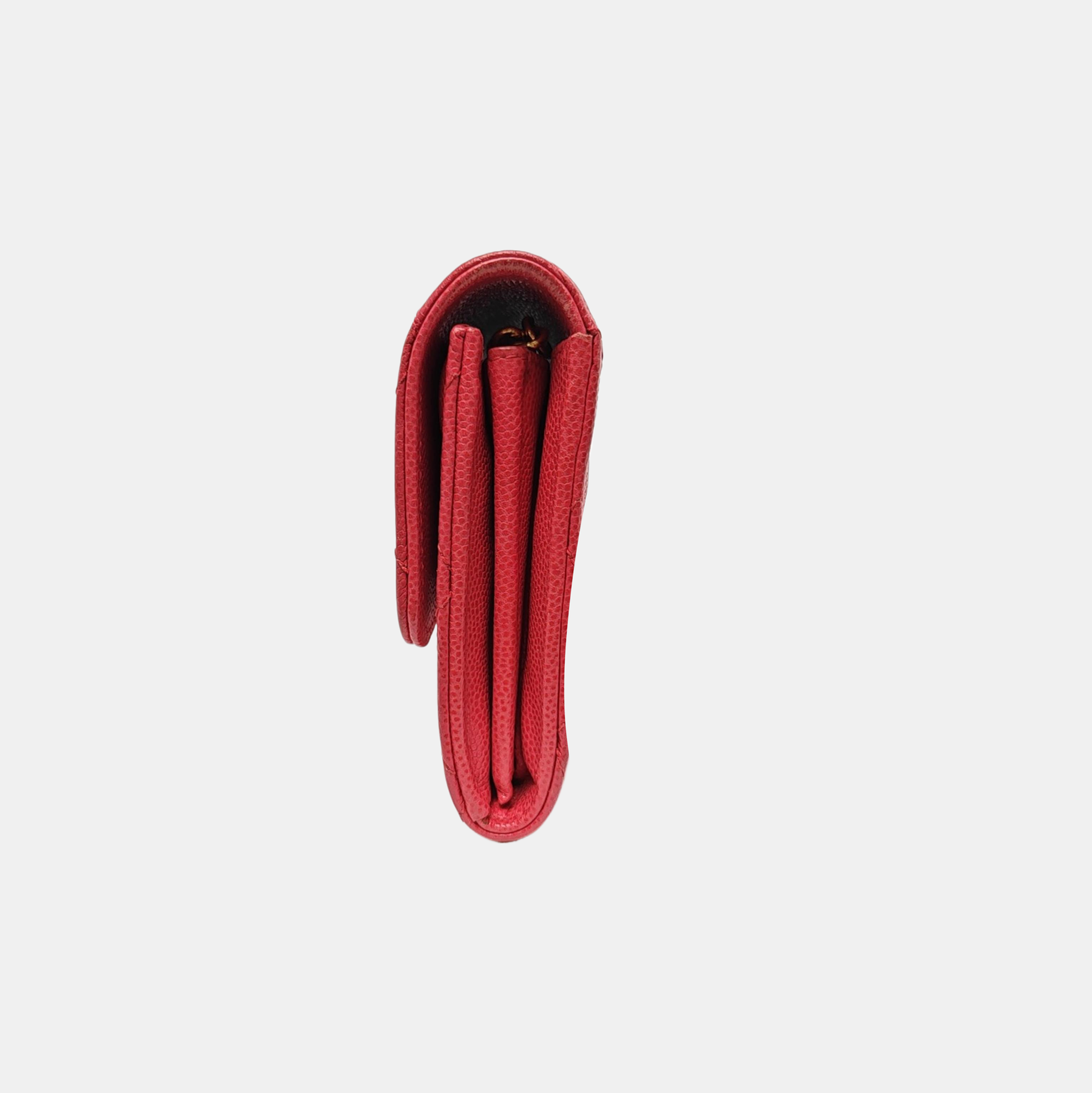 Cartera rosa de piel de cordero acolchada CLÁSICA CON SOLAPA