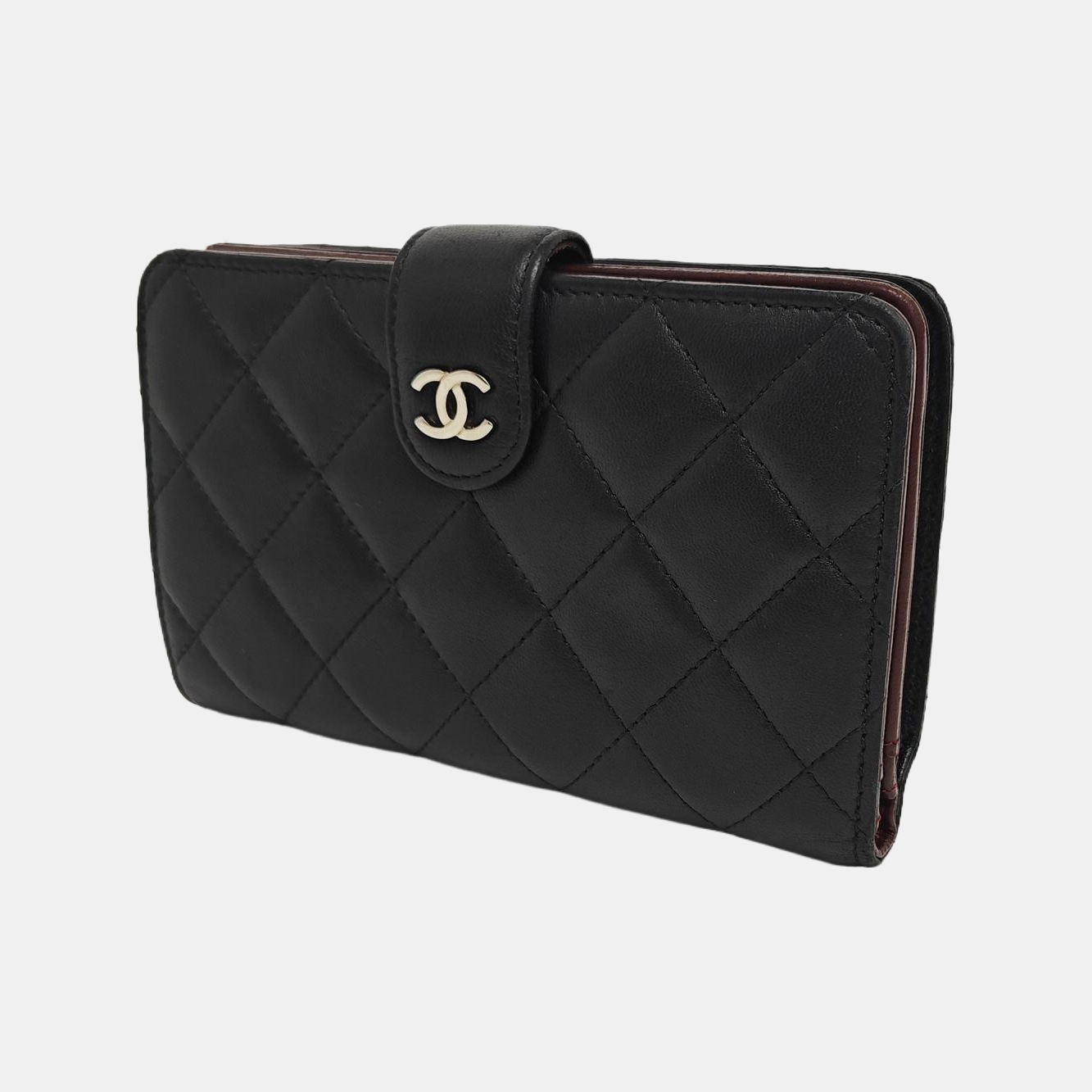 Quilted Lambskin Wallet Black