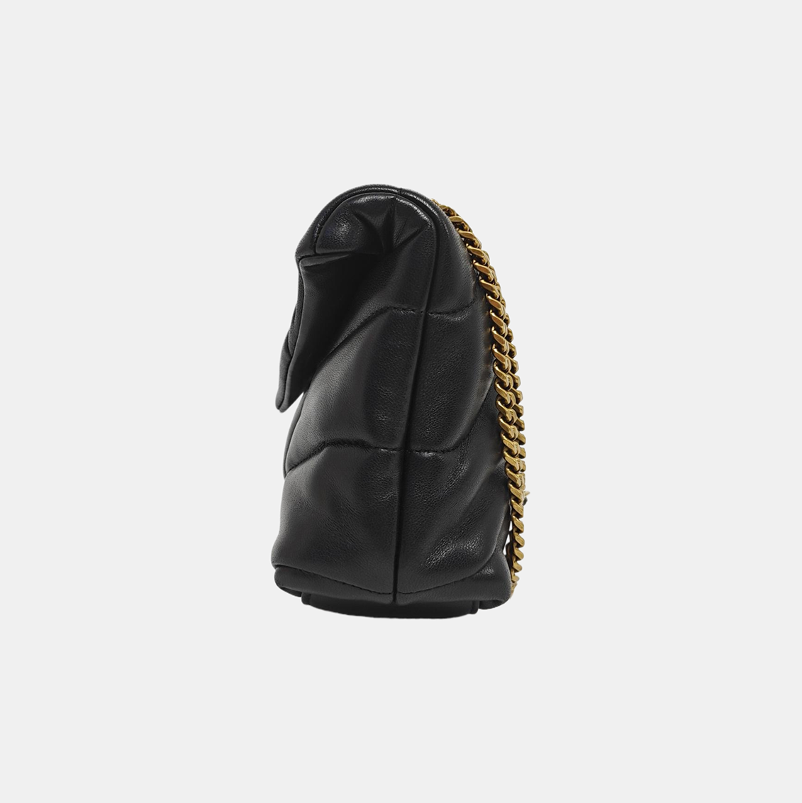 PUFFER Mini Chevron Lambskin Black
