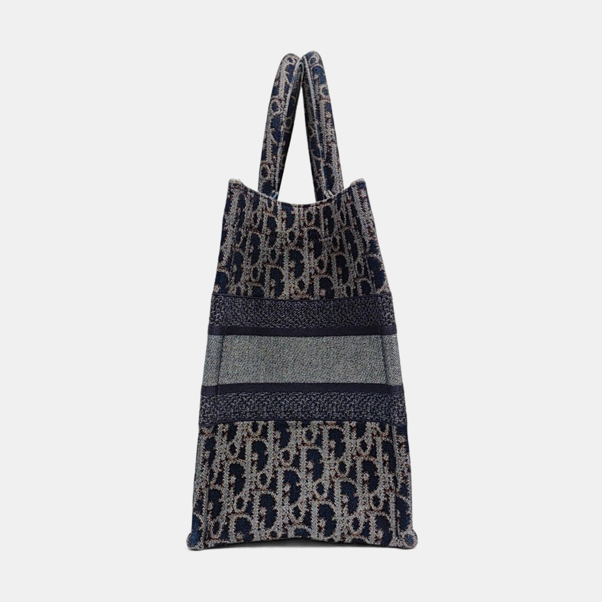 Book Tote Medium Oblique Denim Blue