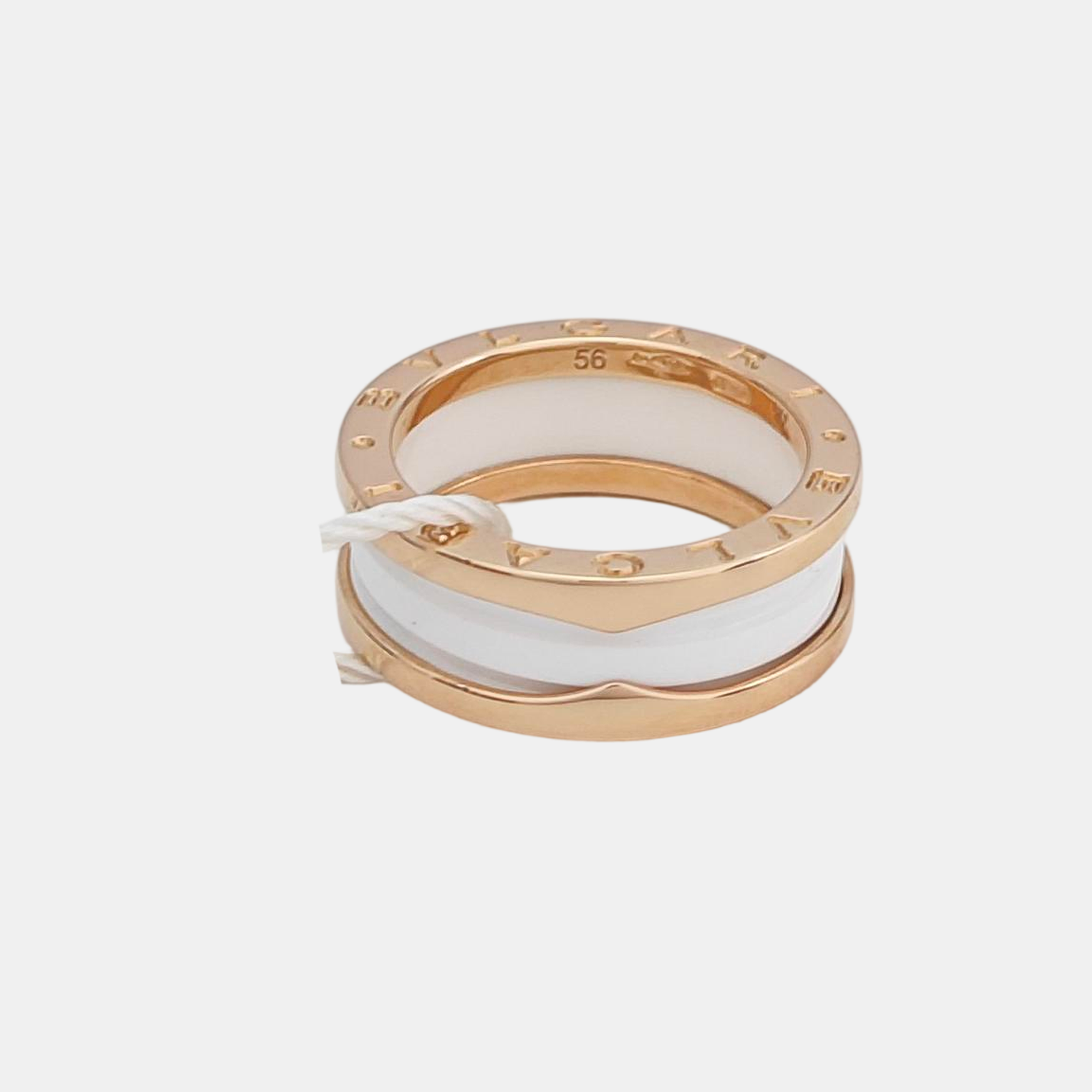 B.ZERO1 18k Rose Gold Ring EU 56