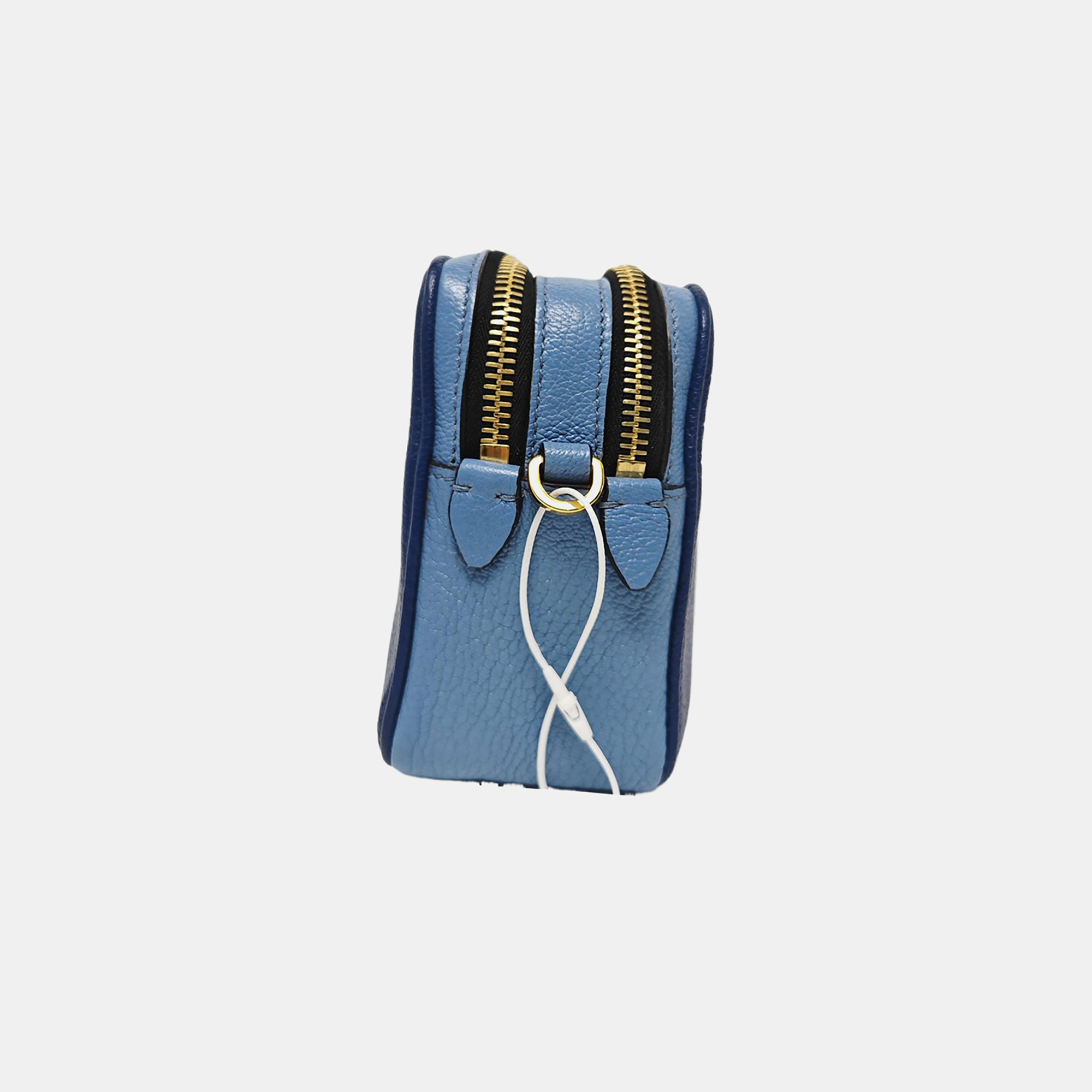 Calfskin Shoulder Bag Blue