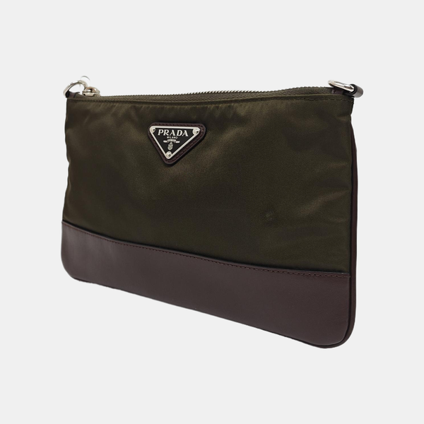 Nylon Shoulder Bag Green