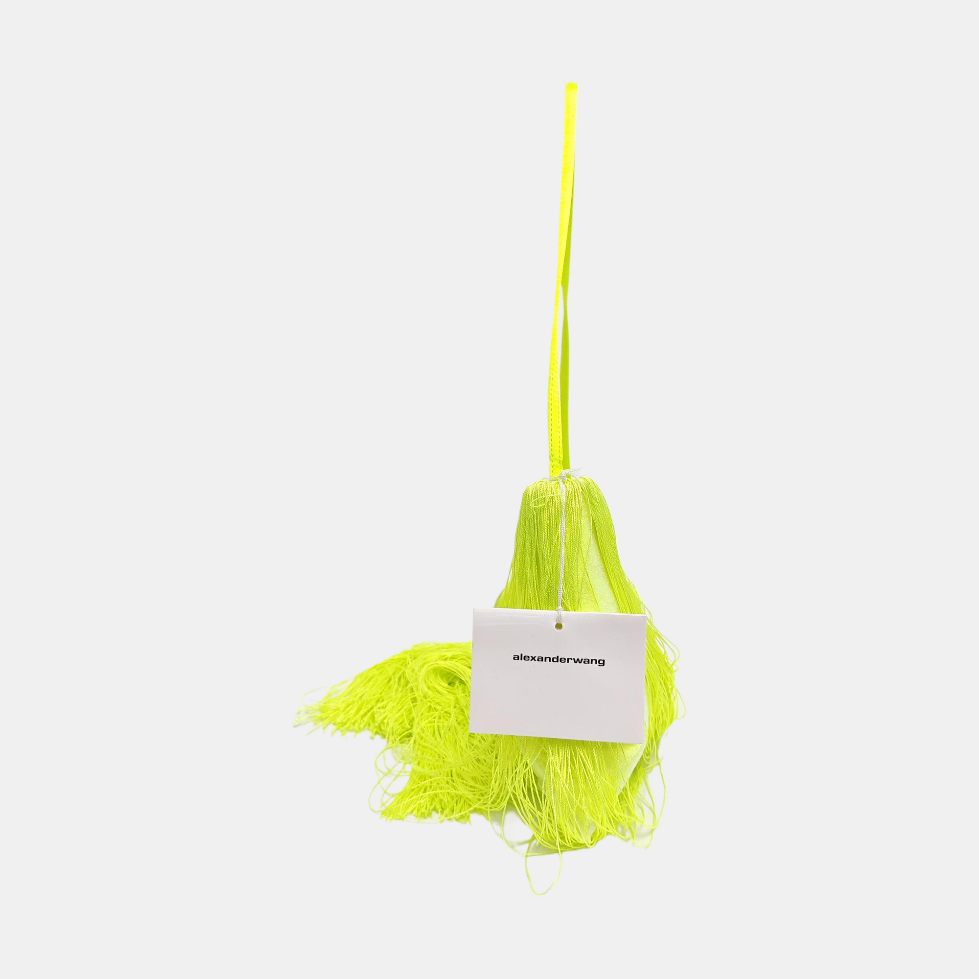 Silk Satin Top Handle Bag Yellow