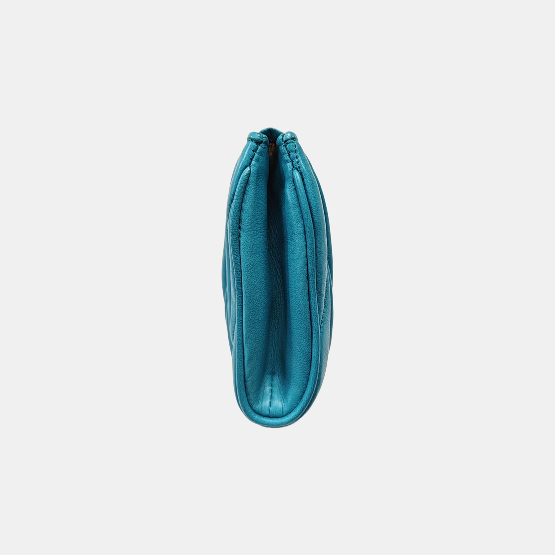 Matelassé Quilted Lambskin Blue