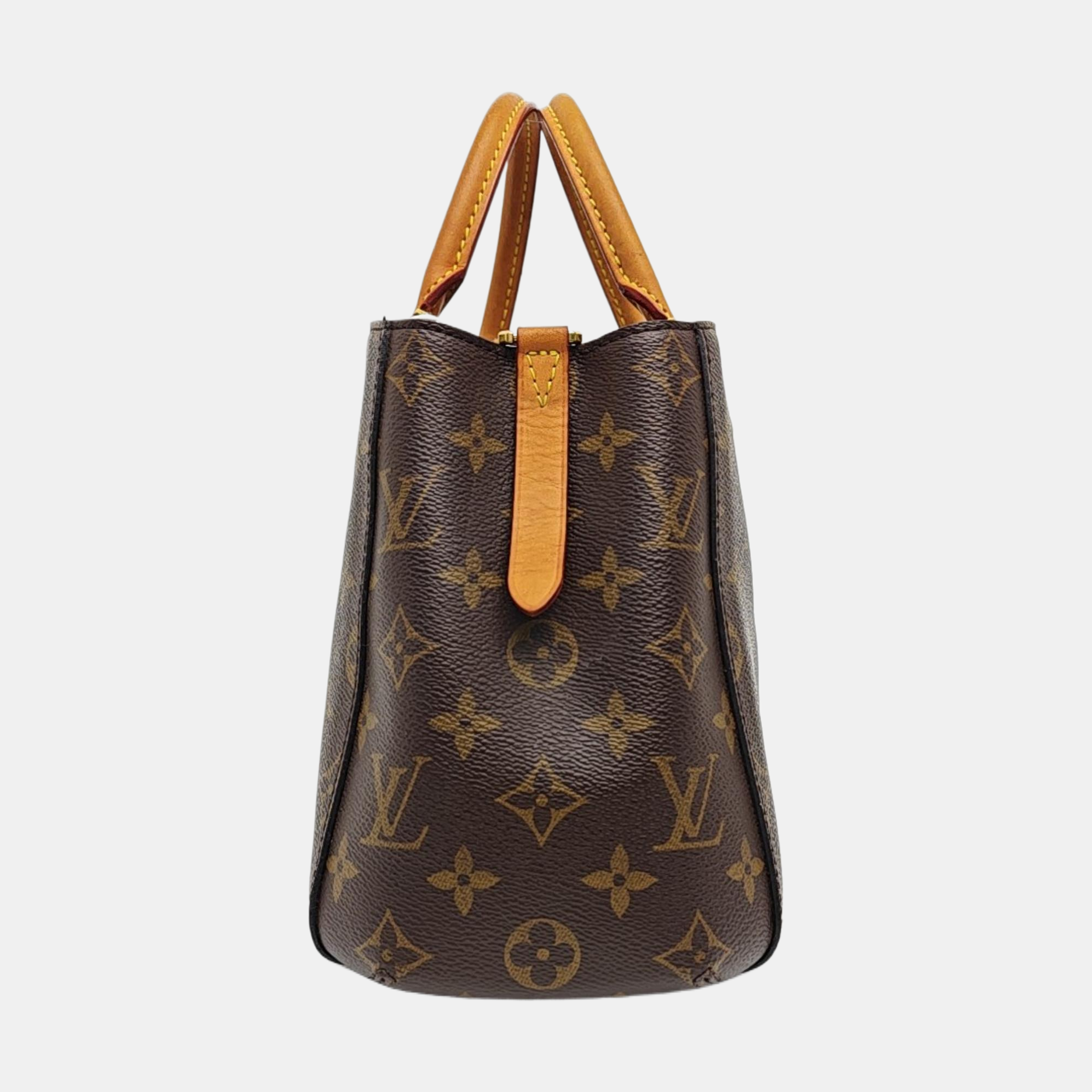 MONTAIGNE Monogram Coated Canvas Brown