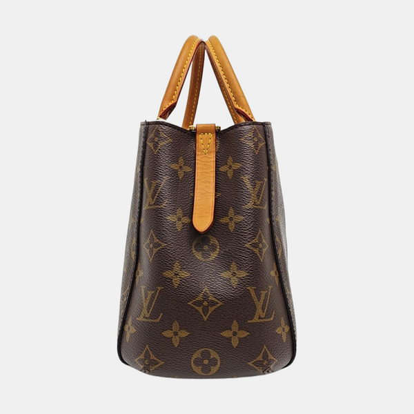 MONTAIGNE Monogram Coated Canvas Brown