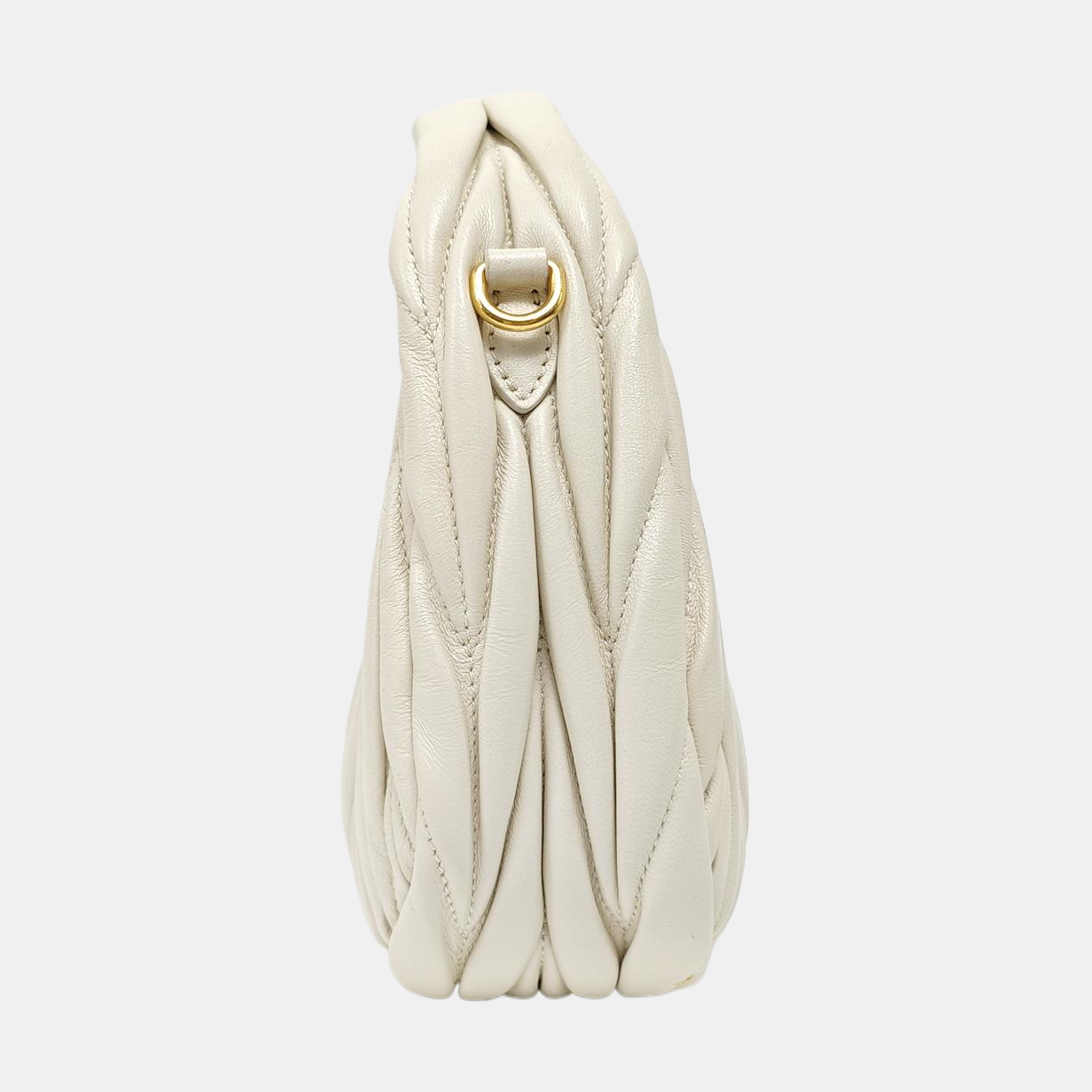 Wander Matelassé Mini Quilted Lambskin White