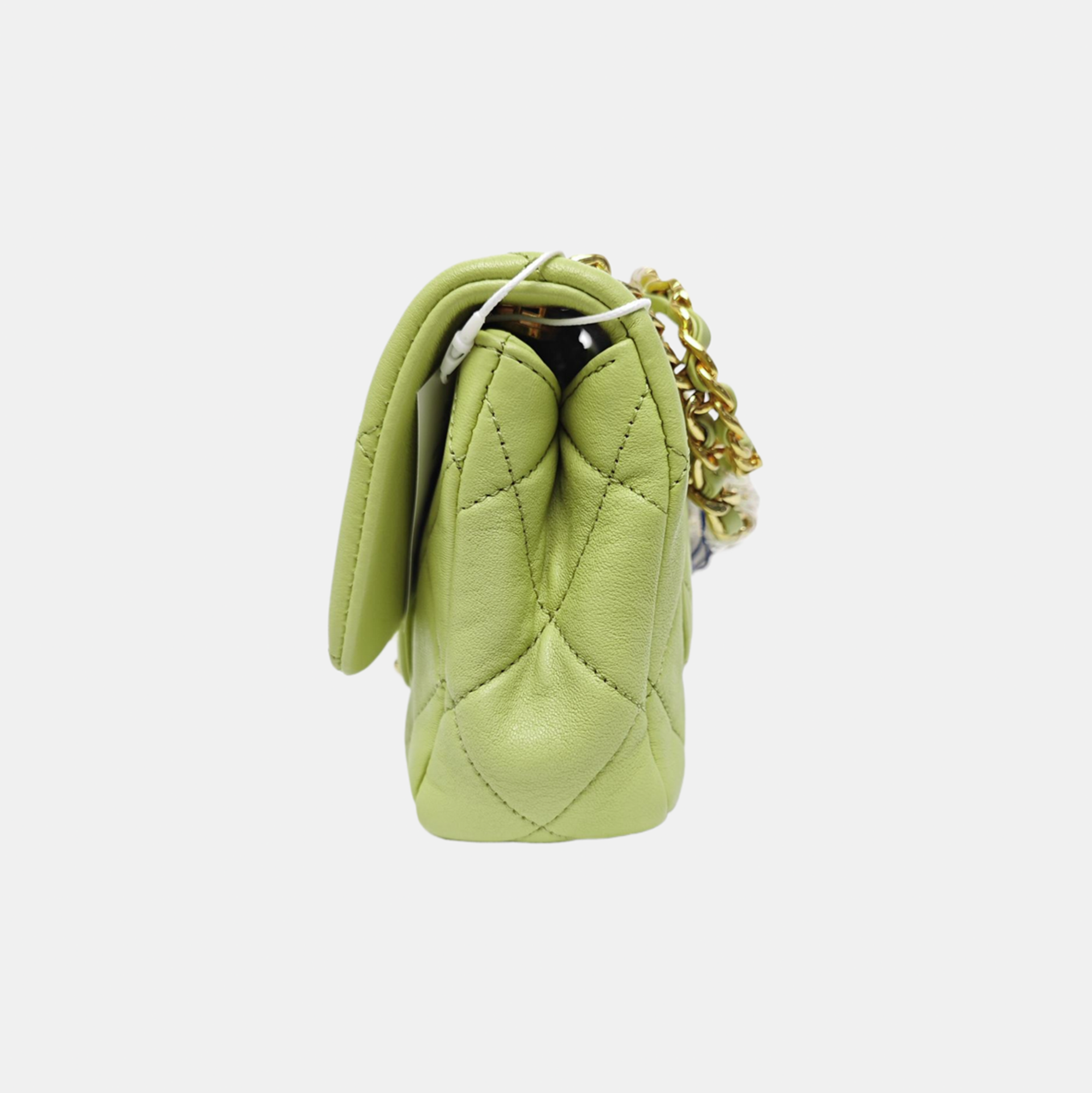 CLASSIC FLAP Mini Quilted Calfskin Green