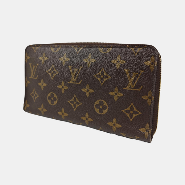 ZIPPY Monogram Coated Canvas Brown Wallet