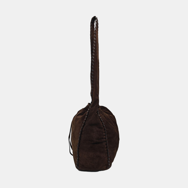 Suede Shoulder Bag Brown