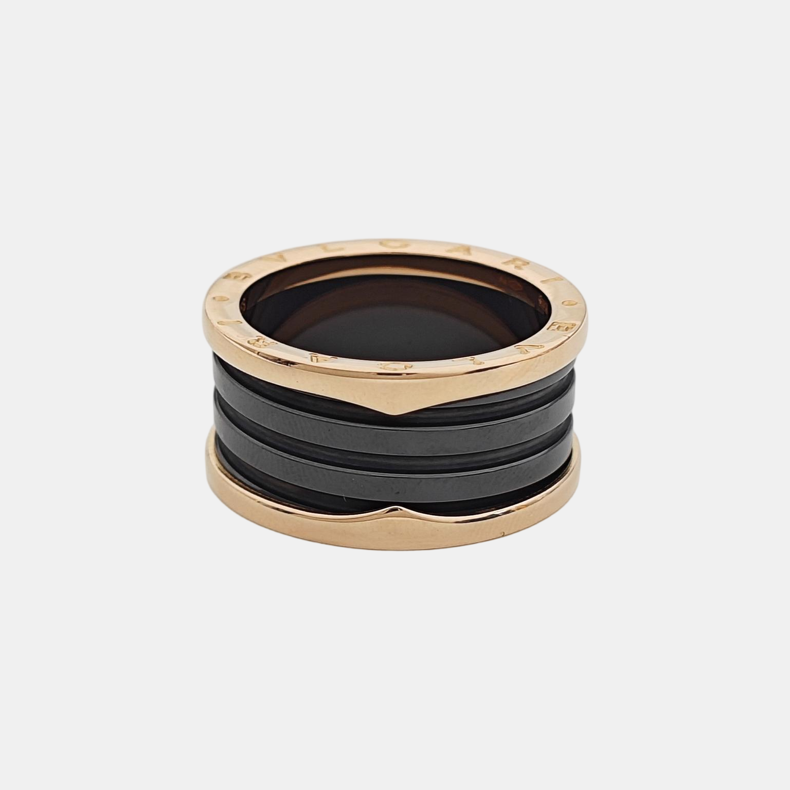 B.ZERO1 18k Rose Gold Ring EU 64