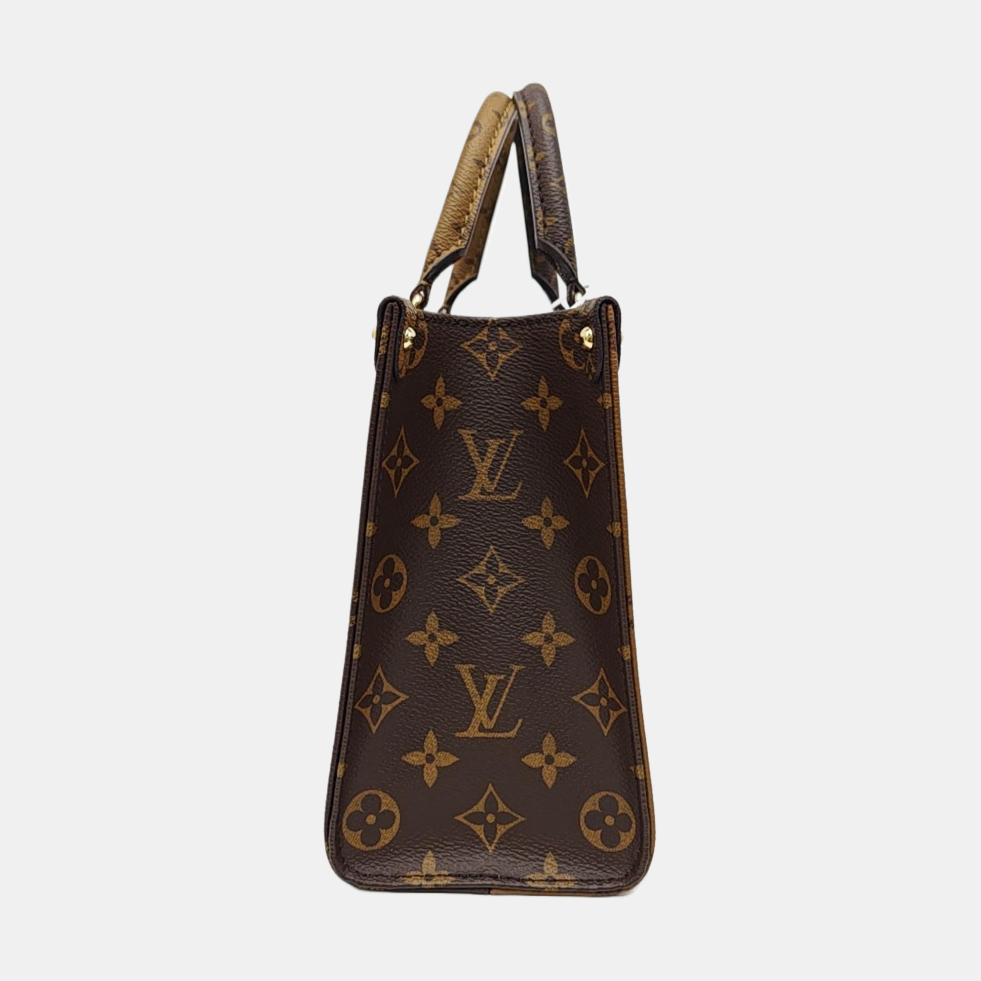 ONTHEGO PM Monogram Coated Canvas Brown