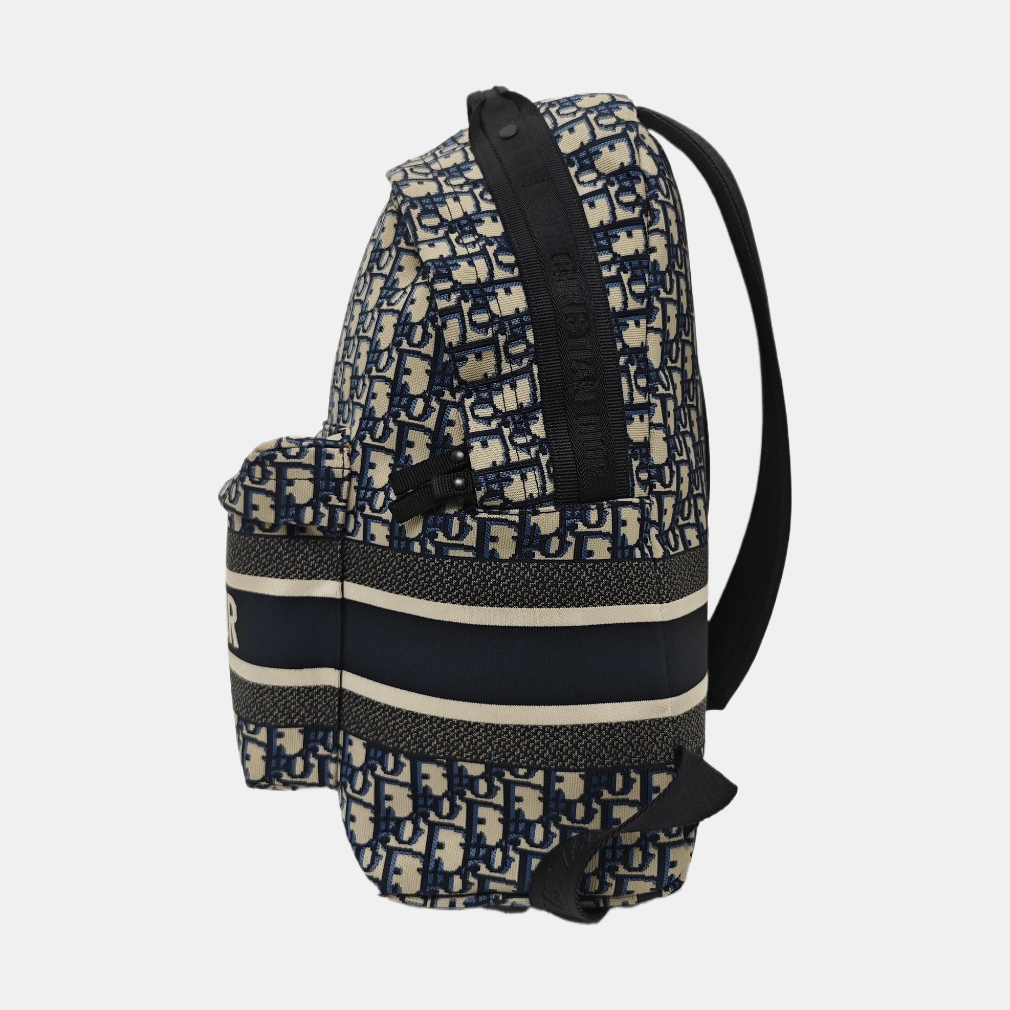 Diortravel Oblique Canvas Blue