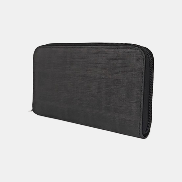 Coated Canvas Wallet Black