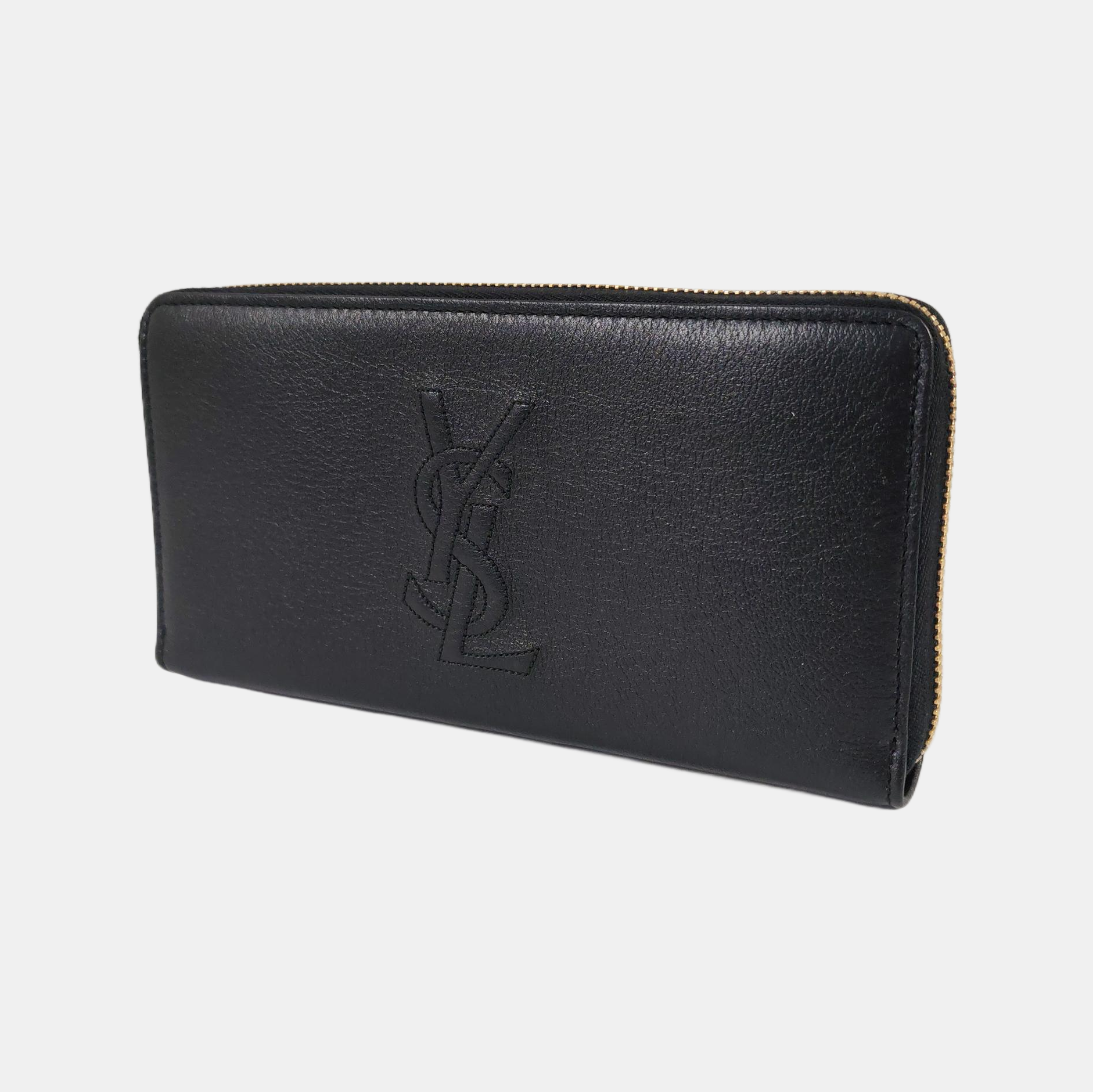 BELLE JOUR Calfskin Black Wallet