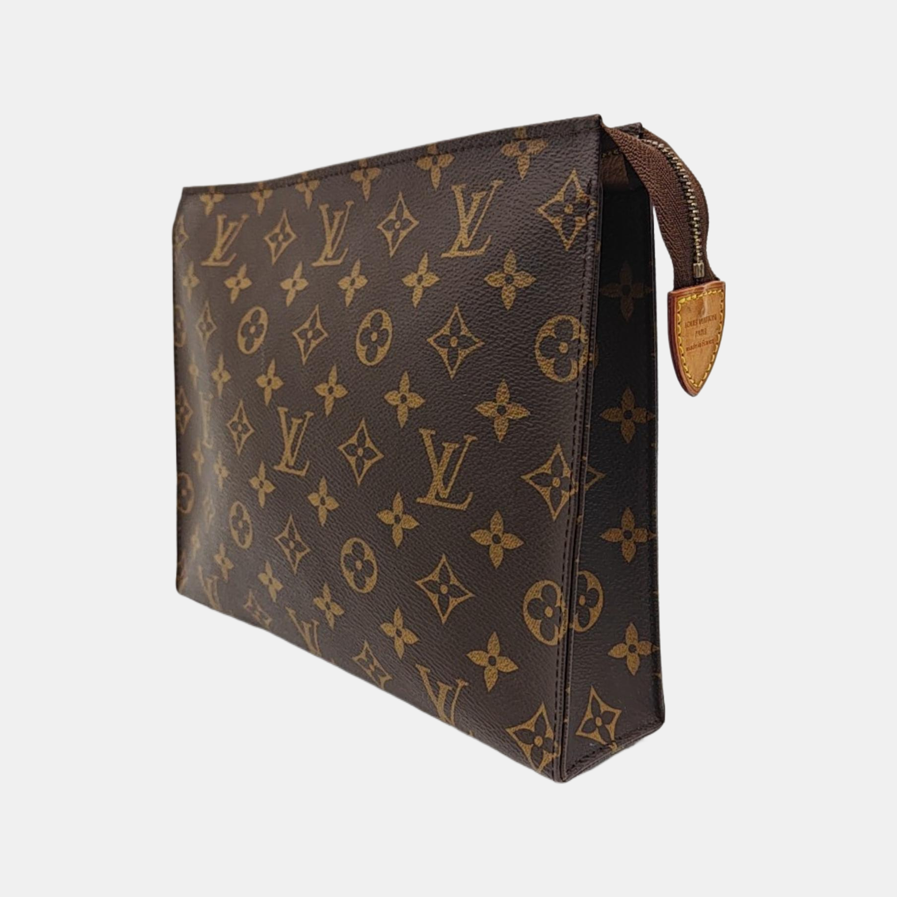 TOILET POCKET 26 Monogram Coated Canvas Brown
