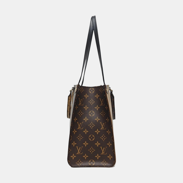 ONTHEGO MM Monogram Coated Canvas Brown