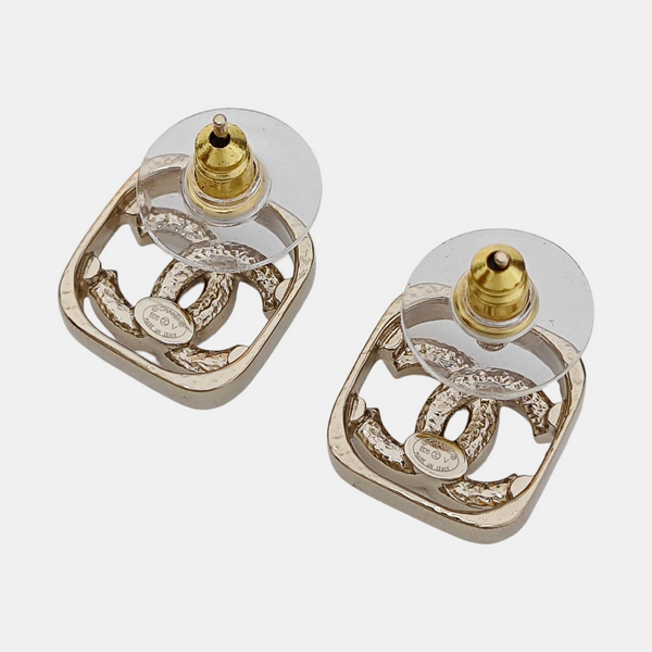 Metal Gold Stud Earrings