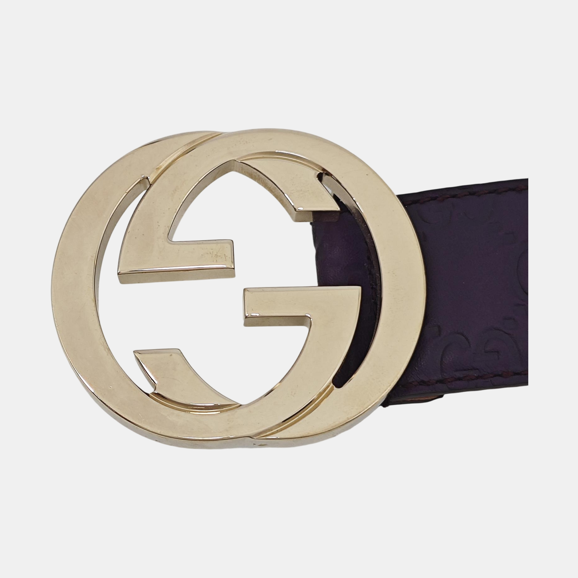 Leather Belt Purple