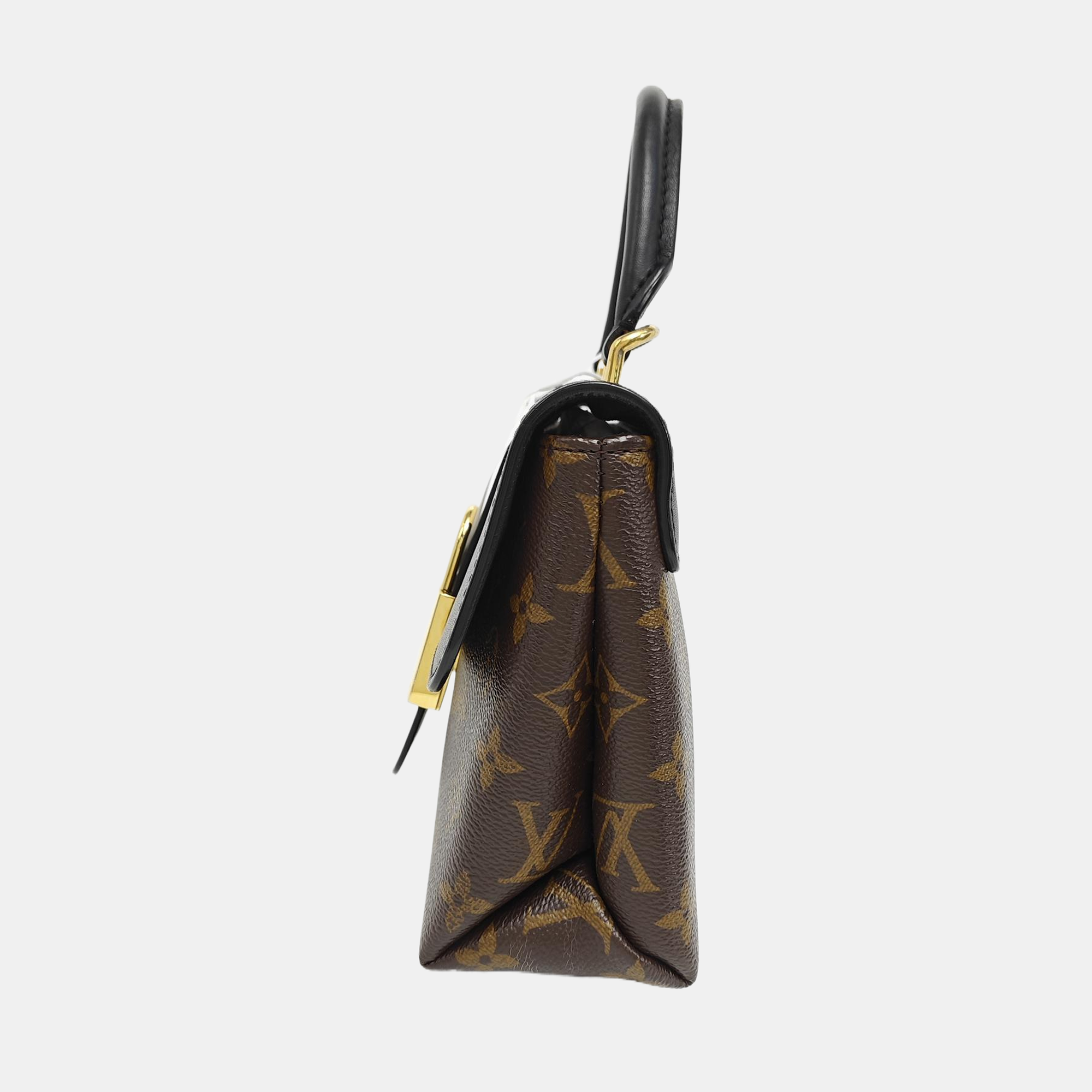 LOCKY BB Monogram Coated Canvas Brown