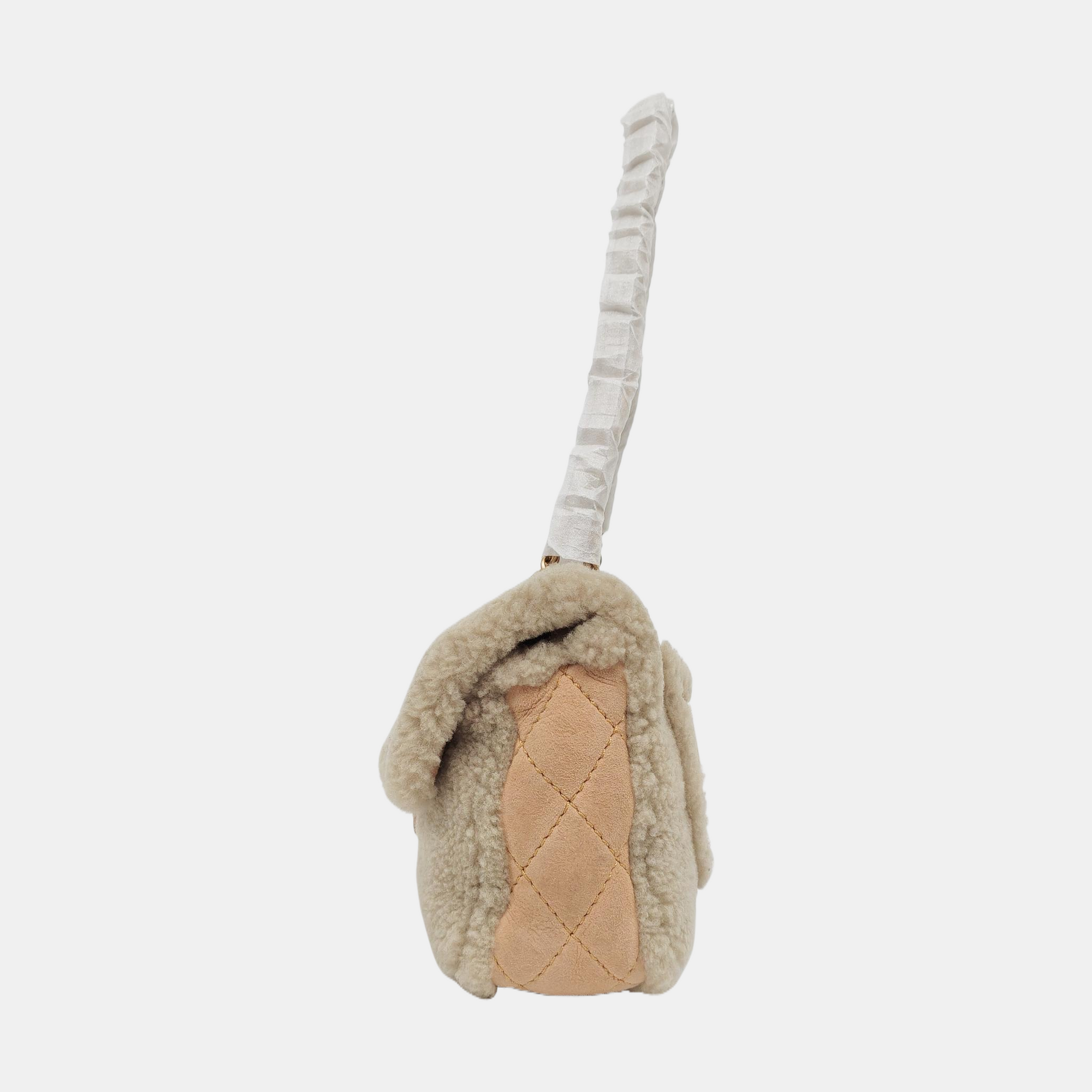 CLASSIC FLAP Small Sheepskin Gray