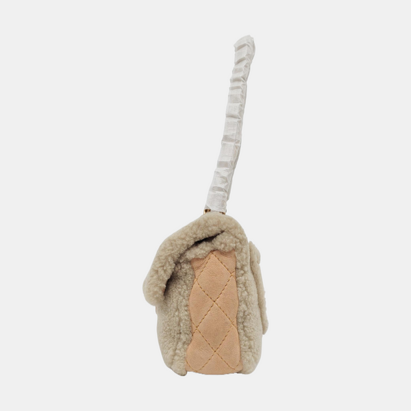CLASSIC FLAP Small Sheepskin Gray
